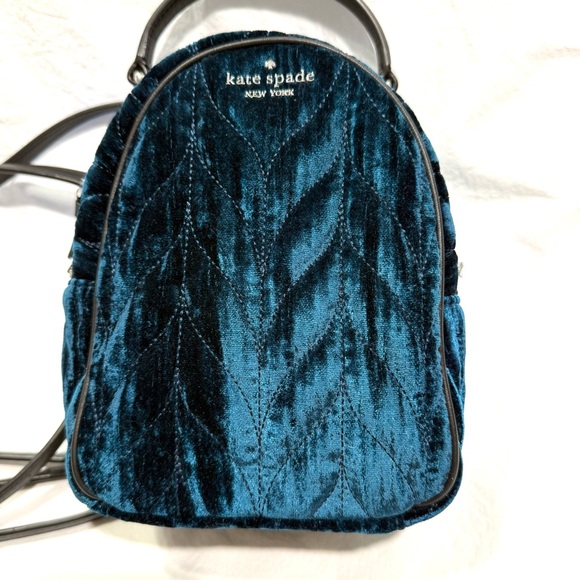 Kate Spade Briar Lane Quilted Crushed Velvet Mini Convertible Backpack main image 11